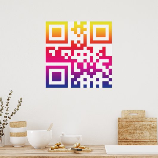 ☮ — QR-Code Poster (Küche)