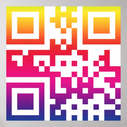 ☮ — QR-Code Poster (Vorne)