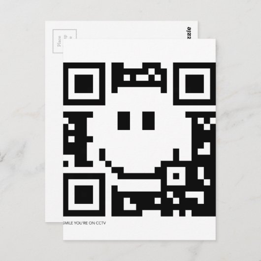 QR-Code Postkarte (Vorne/Hinten)