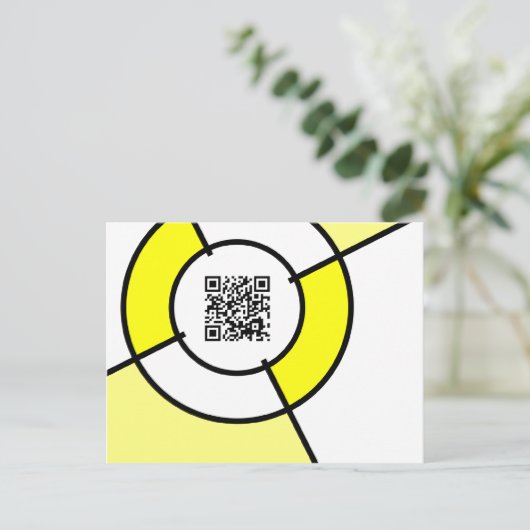 QR-Code Postkarte (Stehend Vorderseite)
