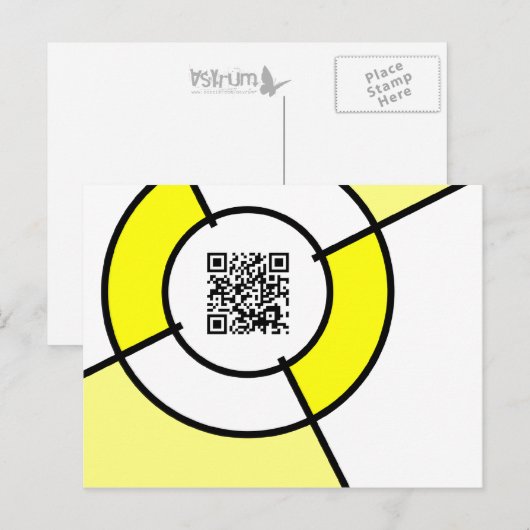 QR-Code Postkarte (Vorne/Hinten)