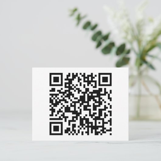 QR-Code Postkarte (Stehend Vorderseite)