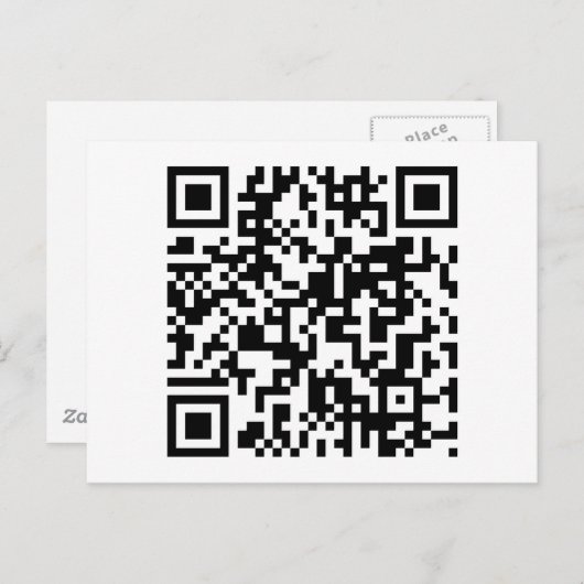 QR-Code Postkarte (Vorne/Hinten)