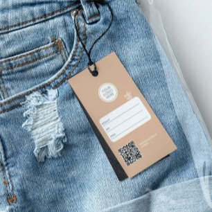 QR-Code-Preis-Hang-Tag für Business-Logos Geschenkanhänger
