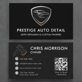 QR Code Premium Auto Wellness-Center Auto Detailin Visitenkarte