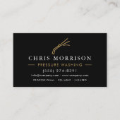 QR Code Pressure Washing Power Wash Visitenkarte (Vorderseite)