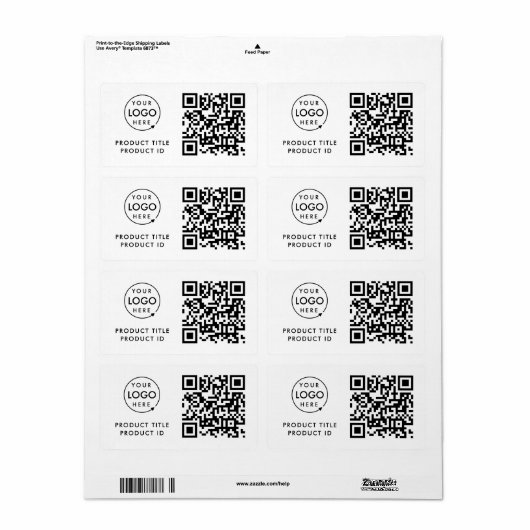 QR-Code | Product ID Business Logo Stock (Vorne)