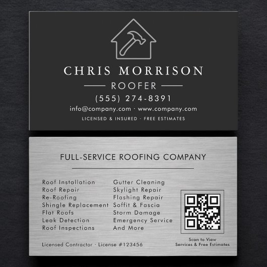 QR Code Professional Roofing Services  Visitenkarte
