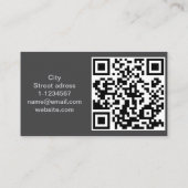QR-Code professionell Visitenkarte (Rückseite)