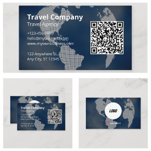 QR-Code Professionelle Reiseagentur Visitenkarte