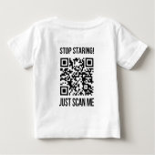 QR-Code prüfen: Erstellen Sie Ihre Zukunft Baby T-shirt (Rückseite)