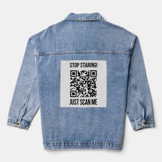 QR-Code prüfen: Erstellen Sie Ihre Zukunft Jeansjacke (Rückseite)
