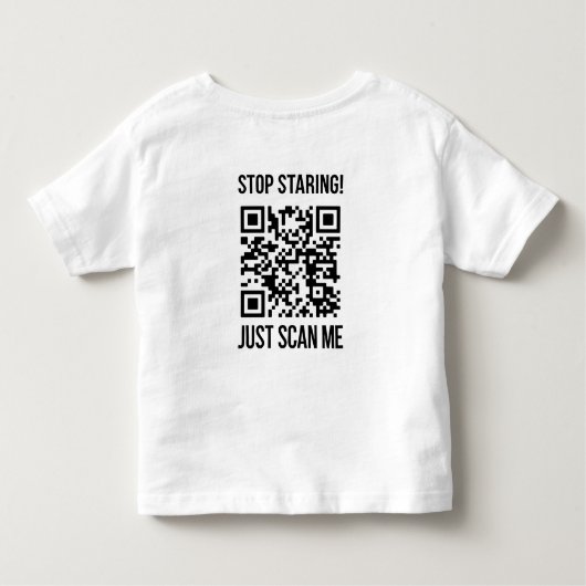 QR-Code prüfen: Erstellen Sie Ihre Zukunft Kleinkind T-shirt (Rückseite)