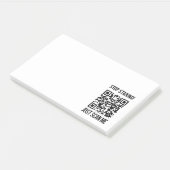 QR-Code prüfen: Erstellen Sie Ihre Zukunft Post-it Klebezettel (angewinkelt)