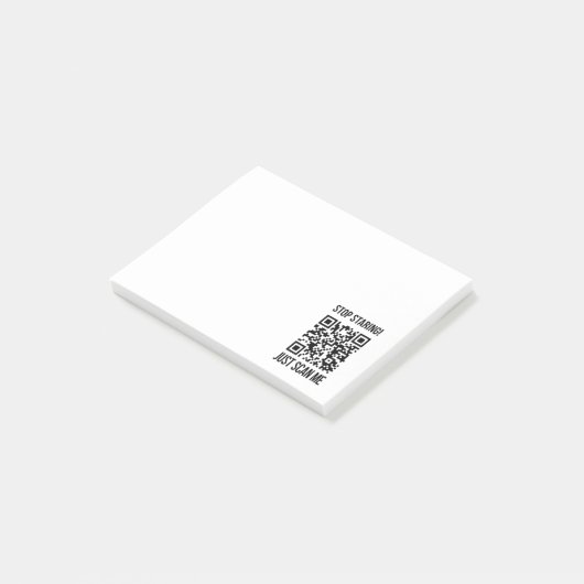 QR-Code prüfen: Erstellen Sie Ihre Zukunft Post-it Klebezettel (angewinkelt)