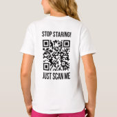 QR-Code prüfen: Erstellen Sie Ihre Zukunft T-Shirt (Rückseite)