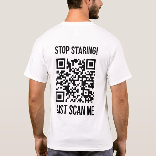 QR-Code prüfen: Erstellen Sie Ihre Zukunft T-Shirt (Rückseite)
