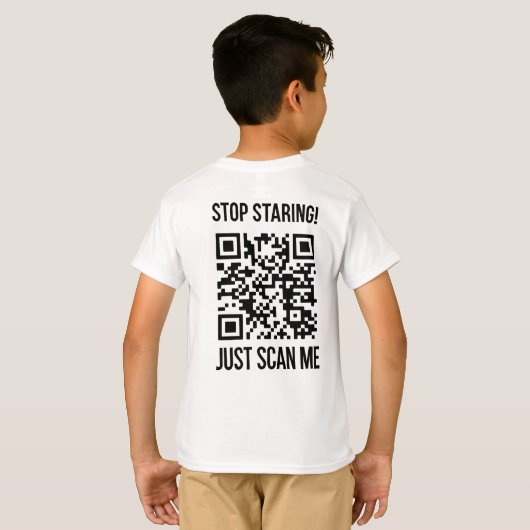 QR-Code prüfen: Erstellen Sie Ihre Zukunft T-Shirt (Schwarz voll)