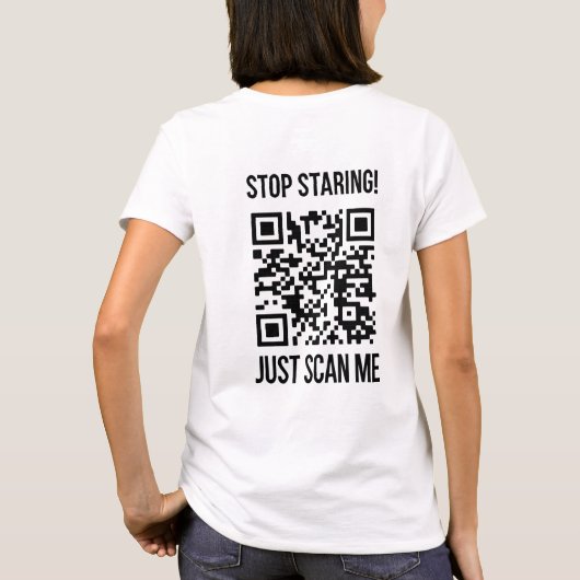 QR-Code prüfen: Erstellen Sie Ihre Zukunft T-Shirt (Rückseite)