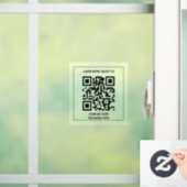 QR-Code prüfen für weitere Informationen Fensteraufkleber (Zuhause)