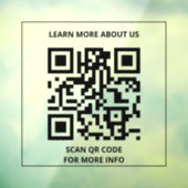 QR-Code prüfen für weitere Informationen Fensteraufkleber (Blatt 3)