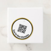 QR-Code prüfen für weitere Informationen Schwarz-w Geschenkanhänger (Beispiel)