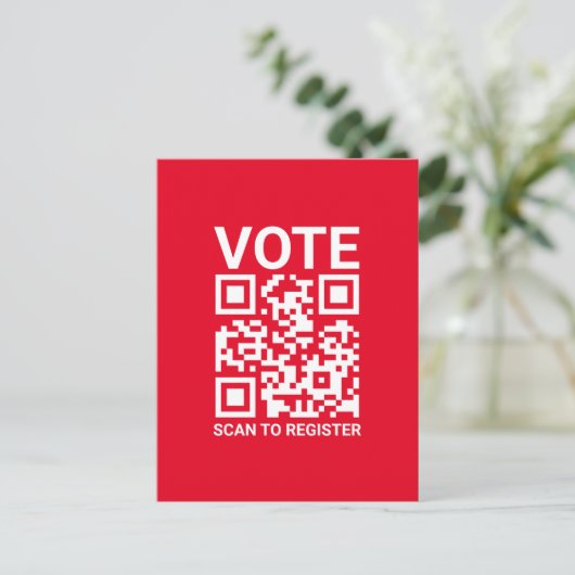 QR-Code prüfen lassen, um benutzerdefinierten Text Postkarte (Stehend Vorderseite)