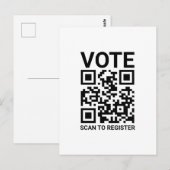 QR-Code prüfen lassen, um benutzerdefinierten Text Postkarte (Vorne/Hinten)