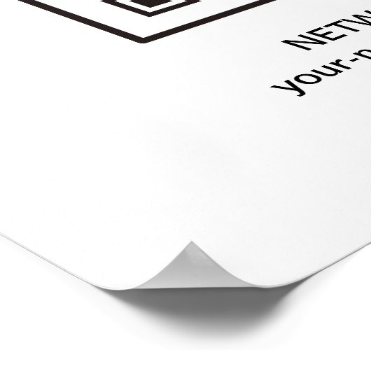 QR-Code prüfen, um den Zugriff auf Internet-Kennwo Poster (Ecke)