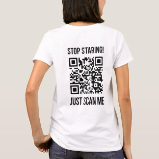 QR-Code prüfen: Wählen Sie jeden Tag Kindheit aus T-Shirt