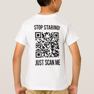 QR-Code prüfen: Wählen Sie jeden Tag Kindheit aus T-Shirt