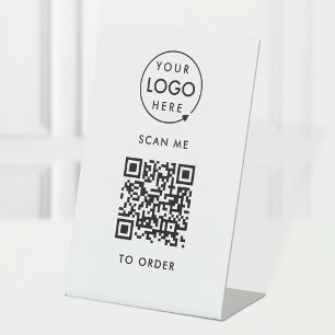 QR-Code-Prüfung auf Bestellung   Kontaktlose Firme Sockelschild