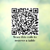 QR-Code-Prüfung auf Reserve | Restaurant Bistro | Fensteraufkleber (Blatt 3)
