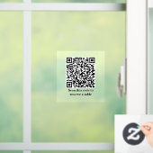 QR-Code-Prüfung auf Reserve | Restaurant Bistro | Fensteraufkleber (Zuhause)