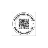 QR-Code Prüfung benutzerdefinierter Text-Business- Gummistempel (Prägung)