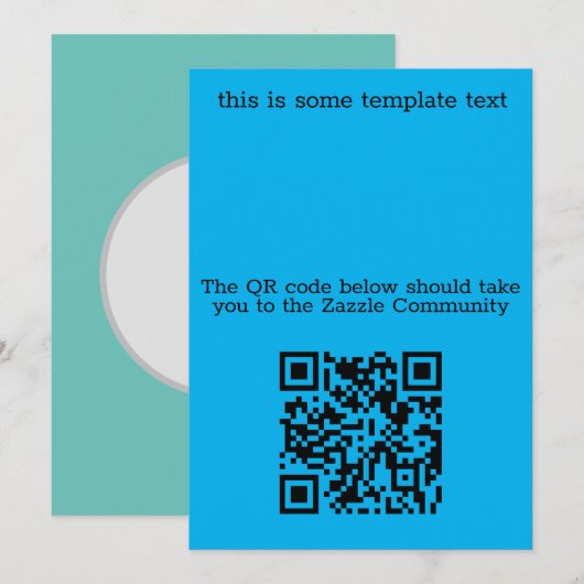 QR-Code-Prüfung Einladung (Vorne/Hinten)