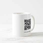 QR-Code-Prüfung für Business-Logos Kaffeetasse (VorderseiteRechts)