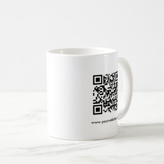 QR-Code-Prüfung für Business-Logos Kaffeetasse (VorderseiteRechts)