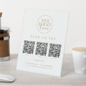 QR-Code-Prüfung für Chic Gold-Business-Logos zur B Sockelschild (In SItu)