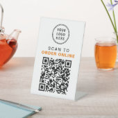 QR-Code-Prüfung für das Restaurant Café Sockelschild (In SItu)