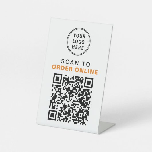 QR-Code-Prüfung für das Restaurant Café Sockelschild (Vorderseite)