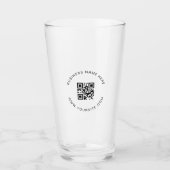 QR-Code-Prüfung für ein Unternehmen mit benutzerde Glas (Vorderseite)