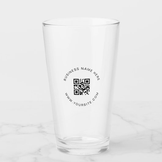 QR-Code-Prüfung für ein Unternehmen mit benutzerde Glas (Vorderseite)
