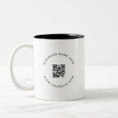 QR-Code-Prüfung für ein Unternehmen mit benutzerde Zweifarbige Tasse (Links)