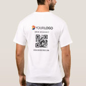 QR-Code-Prüfung für kundenspezifische und Werbefir T-Shirt (Rückseite)
