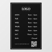 QR-Code-Prüfung für Minimalistische Firmenlogos Fensteraufkleber (Blatt)