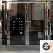 QR-Code-Prüfung für Minimalistische Firmenlogos Fensteraufkleber (Büro Tür)