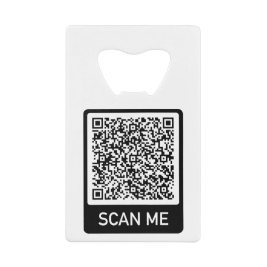 QR-Code-Prüfung Ich Personalisiert Ihre Moderne Geldbeutel Flaschenöffner (Vorderseite)