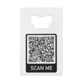 QR-Code-Prüfung Ich Personalisiert Ihre Moderne Geldbeutel Flaschenöffner (Rückseite)
