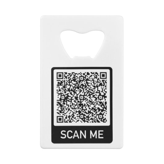 QR-Code-Prüfung Ich Personalisiert Ihre Moderne Geldbeutel Flaschenöffner (Rückseite)